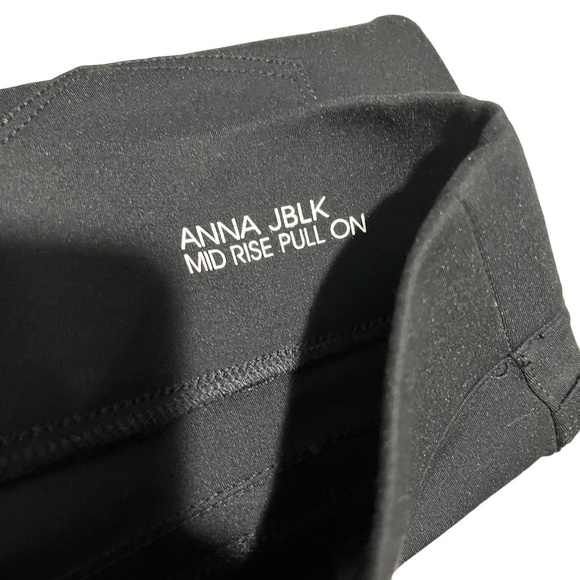 Lola Jeans Anna JBLK Mid Rise Leggings Black Size Large Ponte Knit - Picture 8 of 8